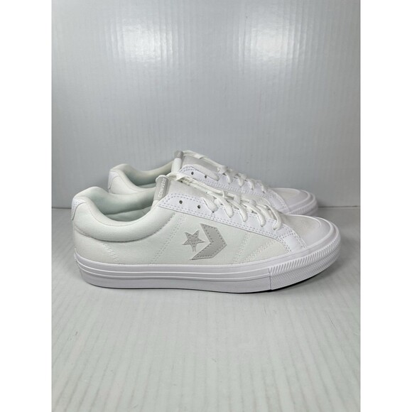 Size 9 Converse Sport Casual Ox Premium Shoes A10546F White Barely Gray Mens - Picture 1 of 8